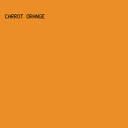 EB8E27 - Carrot Orange color image preview