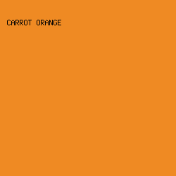 EF8A23 - Carrot Orange color image preview