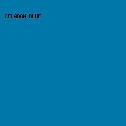0077A9 - Celadon Blue color image preview