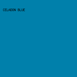 0080ab - Celadon Blue color image preview