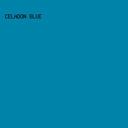 0083a9 - Celadon Blue color image preview