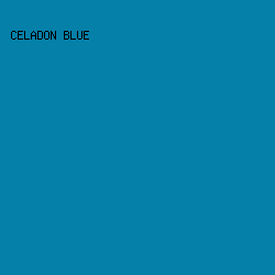 0580a9 - Celadon Blue color image preview