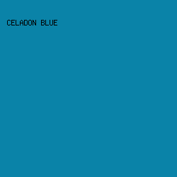 0A83A8 - Celadon Blue color image preview