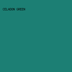 1c7f74 - Celadon Green color image preview