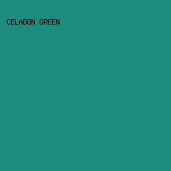 1c8c7f - Celadon Green color image preview