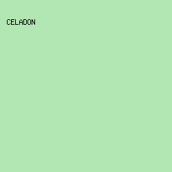 B2E6B2 - Celadon color image preview