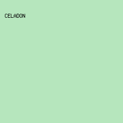 B6E6BD - Celadon color image preview