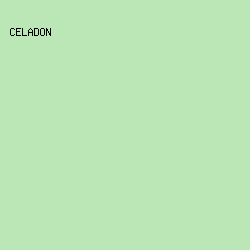 BBE6B6 - Celadon color image preview