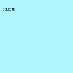 B0F6FF - Celeste color image preview