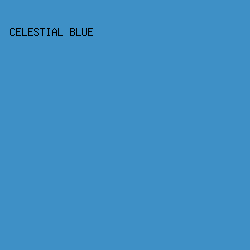 3E90C6 - Celestial Blue color image preview