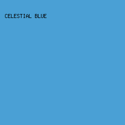 4AA0D5 - Celestial Blue color image preview