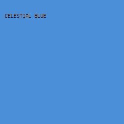 4C8FD9 - Celestial Blue color image preview