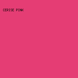 E53D74 - Cerise Pink color image preview