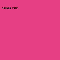 E73F84 - Cerise Pink color image preview