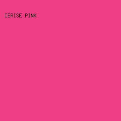 EF3E85 - Cerise Pink color image preview