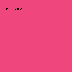 EF477D - Cerise Pink color image preview