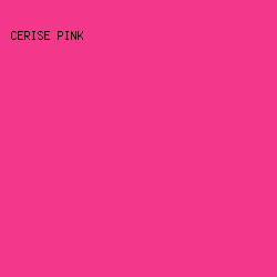 F3378B - Cerise Pink color image preview