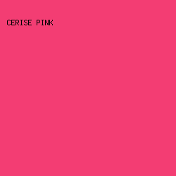 F33D73 - Cerise Pink color image preview