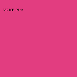 e23d80 - Cerise Pink color image preview