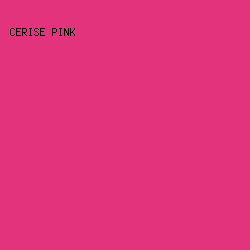 e3337d - Cerise Pink color image preview