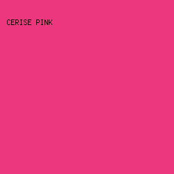 ec367d - Cerise Pink color image preview