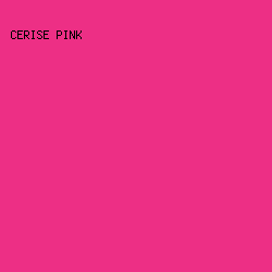 ed2f85 - Cerise Pink color image preview