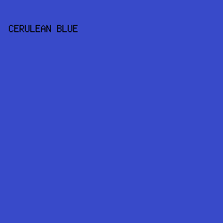 384ac9 - Cerulean Blue color image preview
