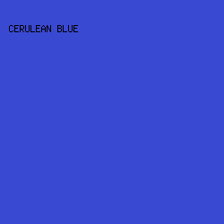 3A49D2 - Cerulean Blue color image preview