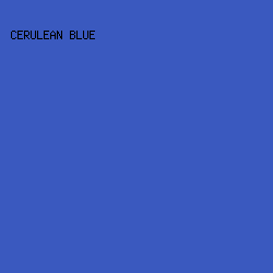3A59BF - Cerulean Blue color image preview