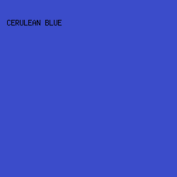 3b4cca - Cerulean Blue color image preview