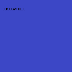 3c47c6 - Cerulean Blue color image preview