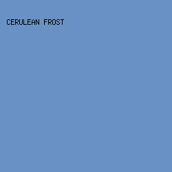 6A91C5 - Cerulean Frost color image preview
