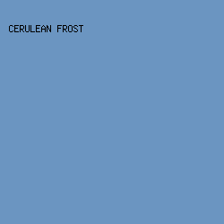6B95C1 - Cerulean Frost color image preview