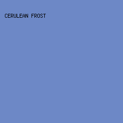6D88C6 - Cerulean Frost color image preview