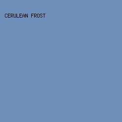 6D8FBA - Cerulean Frost color image preview