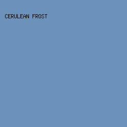 6a92ba - Cerulean Frost color image preview
