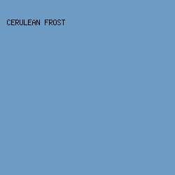 6d9bc3 - Cerulean Frost color image preview