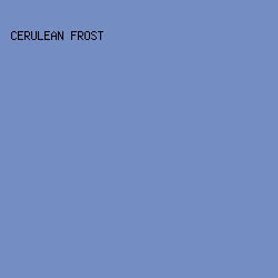 748ec4 - Cerulean Frost color image preview