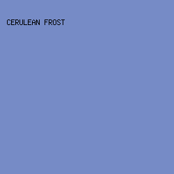 768bc6 - Cerulean Frost color image preview