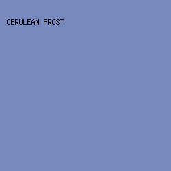 7789bf - Cerulean Frost color image preview