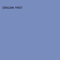 798cbe - Cerulean Frost color image preview