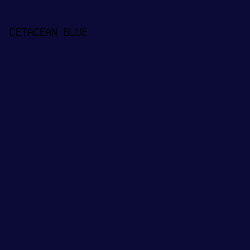 0C0A36 - Cetacean Blue color image preview