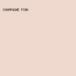 EFD9CE - Champagne Pink color image preview