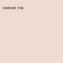 EFDAD4 - Champagne Pink color image preview