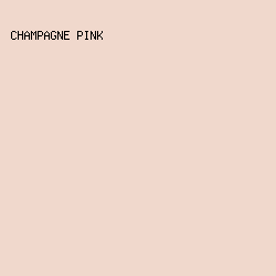 F0D8CC - Champagne Pink color image preview
