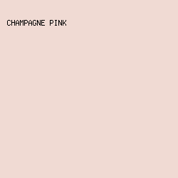 F0DAD3 - Champagne Pink color image preview