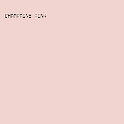 F1D4CF - Champagne Pink color image preview