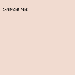 F1DBD0 - Champagne Pink color image preview