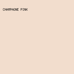 F2DDCD - Champagne Pink color image preview