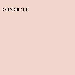 f2d6cc - Champagne Pink color image preview